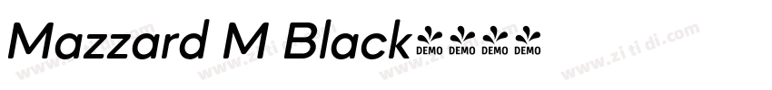 Mazzard M Black字体转换